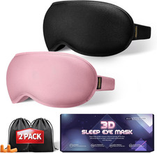 Perfect Weighted Sleep Mask for Falling Asleep Faster - 100 Blackout Eye Masks