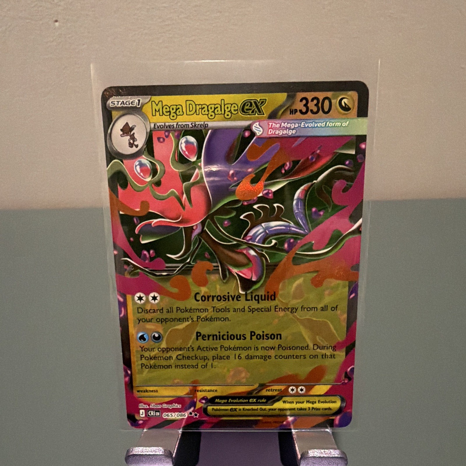 Mega Dragalge EX 65/86 Full Art Holo Ultra Rare 330 HP