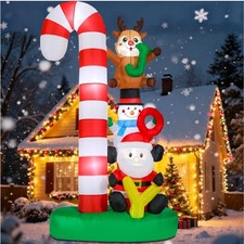 8ft Christmas Inflatables Christmas Blow Up Yard Decorations Christmas Inflat...