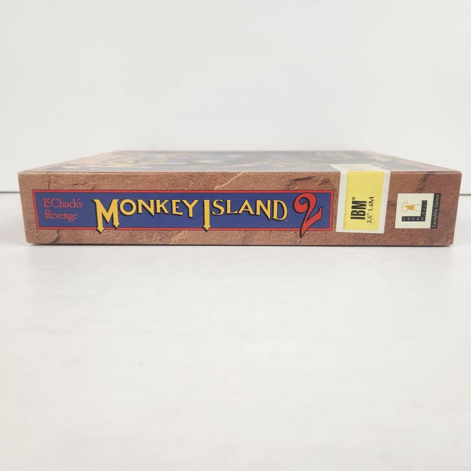 Monkey Island 2 Le Chuck's Revenge PC 5 Disks 3.5 Lucasfilm Big Box COMPLETE - Image 4 of 4