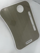 BUYIFY Folding Lap Desk - 23” Portable Wooden Laptop Bed Desk With Cup Holder