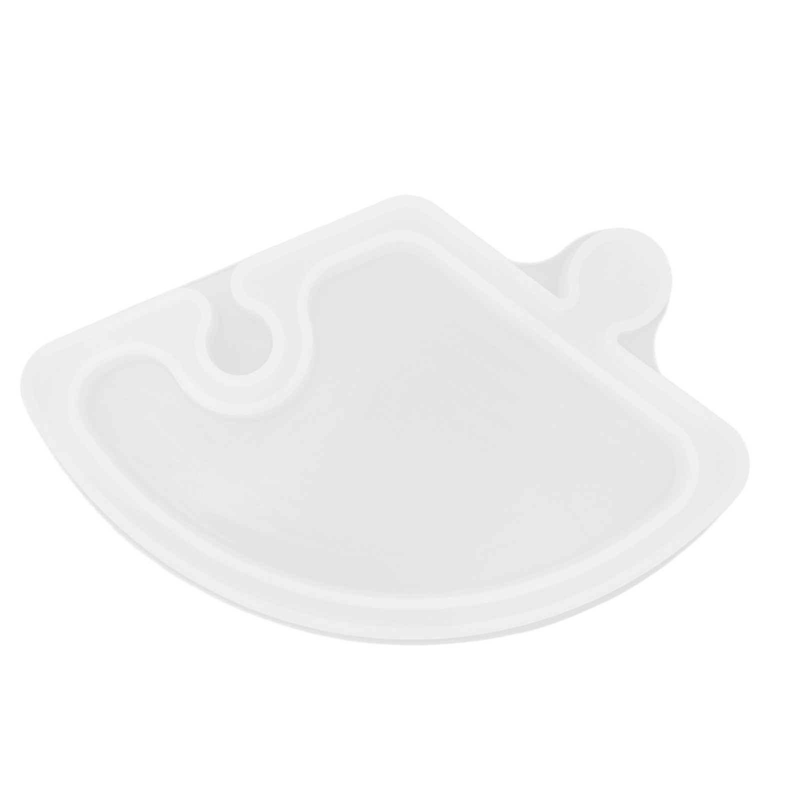 Silicone Tray Mold Fan Shaped Snack Storage Tray Handcraft Reusable Tray Mol