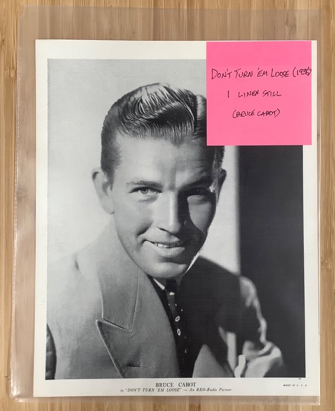 1 Don't Turn 'em Loose (1936) original linen paper publicity still Bruce Cabot