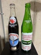 RC Cola West Virgina Vintage Soda Bottles (lot of 2)