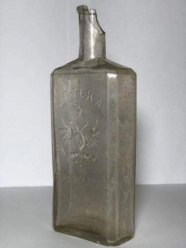 Antique pharmacy bottle 1860-1900s Russian Empire