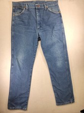 Wrangler jeans: 13mwzpw original fit, cowboy cut, Medium wash, Men's 35x34 Work
