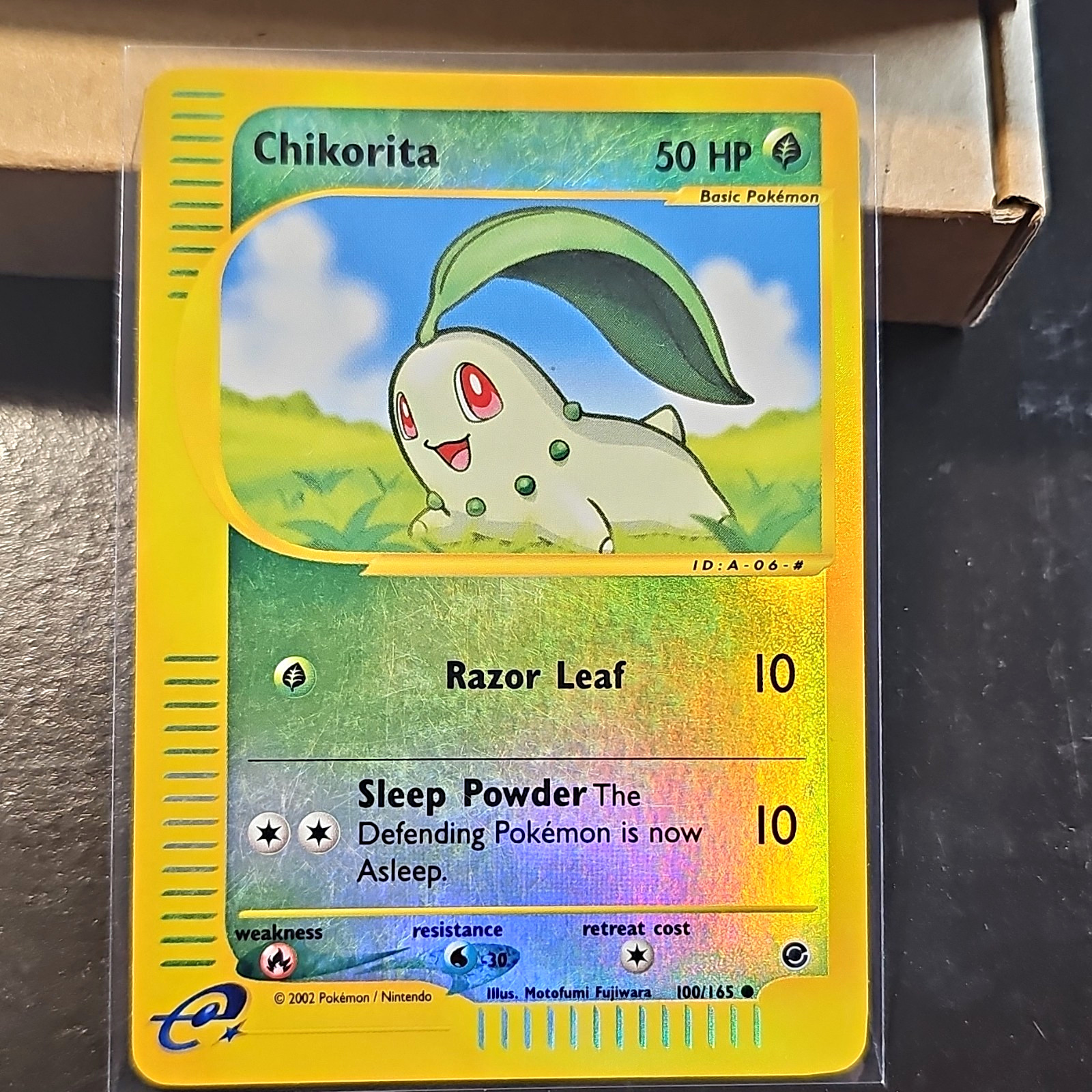 Pokemon TCG Chikorita 100/165 Expedition Base Set Reverse Holo EN