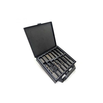 Taytools 100-Piece Mixed Drill Bit Set, HSS Twist, HCS Brad Point 468402