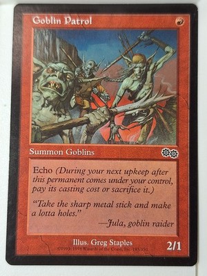 Goblin Patrol - Urza's Saga - Magic the Gathering MTG Nice!