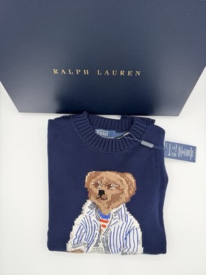 Polo Ralph Lauren Stripes Polo Bear Sweater Women s Small