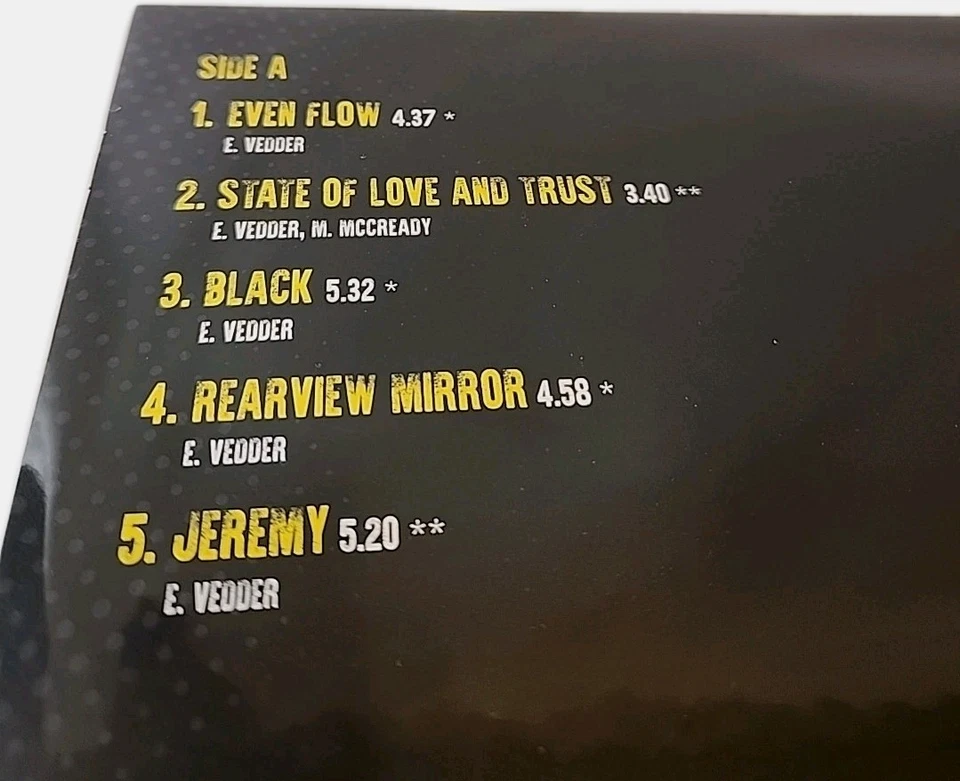 Disco de vinilo en vivo Pearl Jam Greatest Hits nuevo sellado Foto 4 de 4