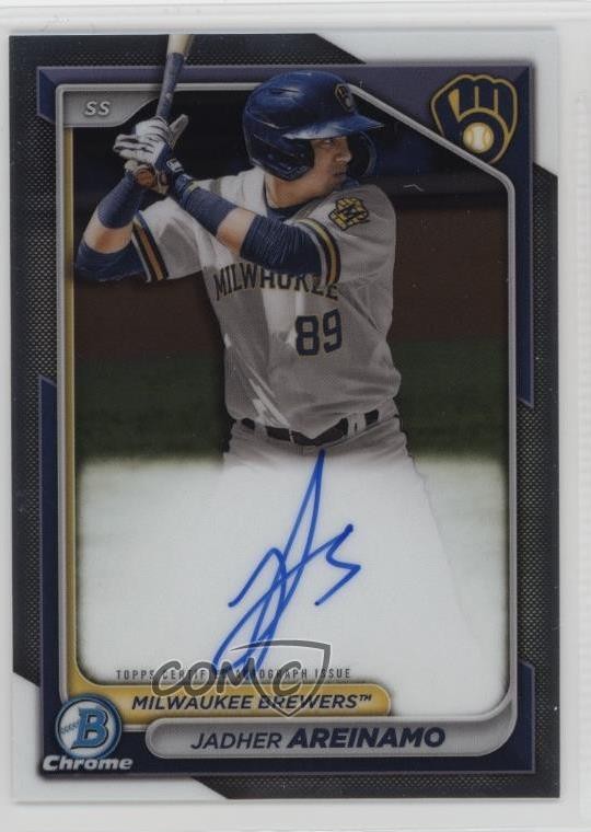 2024 Bowman Chrome Prospect Auto Jadher Areinamo #CPA-JA Auto 2s2