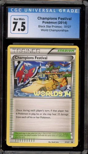 Pokemon Champions Festival 2014 World Championships Promo XY27 CGC 7.5