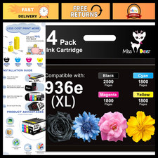 High-Yield Ink Cartridges Combo Pack for HP 936 936XL - Compatible Reliable