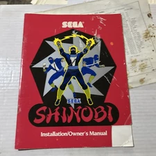 Original SHINOBI Sega  arcade Video game manual