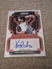2022 Panini Prizm - Kervin Castro White DONUT CIRCLES ROOKIE AUTOGRAPHS #d 5/5