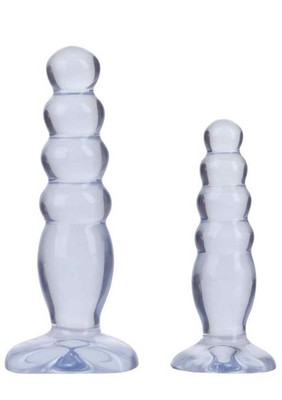 Doc Johnson Anal Delight Trainer Kit Clear Analplug Plug Buttplug Anal Set