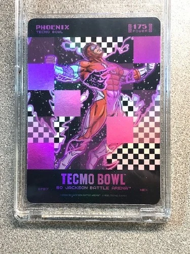 PHOENIX Bo Nix 175 Big Pixel Hex SSP BP87 Bo Jackson Battle Arena Tecmo Bowl TCG