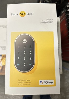 Google Nest x Yale RB-YRD540-WV-619 Smart Door Lock w/ Connect Satin Nickel NEW!