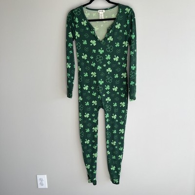 Sho sho St Patrick s Day Irish four leaf clover adult one piece size small