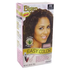 Bigen Easy Color Permanent Hair Color Kit, #4N Mocha Brown, Multiple Use Kit