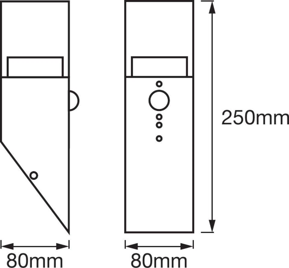 Ledvance ENDURA CRYSTAL TORCH Wandleuchte Bewegungssensor Außenleuchte Warmweiß - Bild 3 von 4