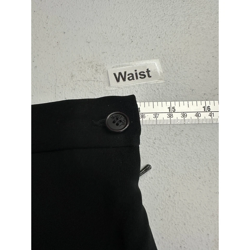 Pantalones para mujer Votre Nom talla 8 negros cónicos minimalistas parisinos vintage clásicos Foto 4 de 4