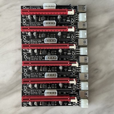 Ubit 12 Multi-Interface 6pin MOLEX SATA PCI-E Riser Led Notice Function