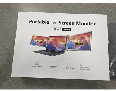Xebec Tri-Screen 2 (XTS2) 10.1'' IPS LCD Dual Screen Monitor, In Box, All New