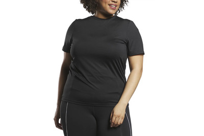 Reebok Burnout Tank Top Black Plus Size 1X
