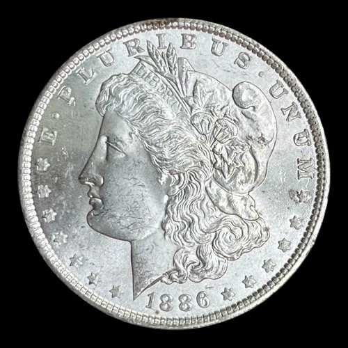 1886 Morgan Silver Dollar Choice MS/BU++ from GSA Hoard