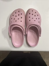 Crocs Classic Unisex Light Weight Pink Active Clogs Strap Shoes SZ WO 6 MEN 4