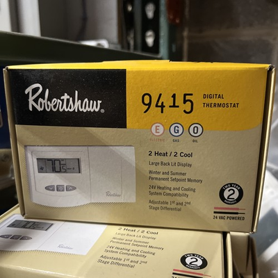 #ad Robertshaw 9415 Digital Thermostat Electric Oil 2heat 2 Cool $29.99
