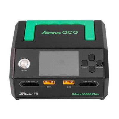 GensAce iMars D1000 Plus Smart Charger Bluetooth App Control Dual Channel G-Tech