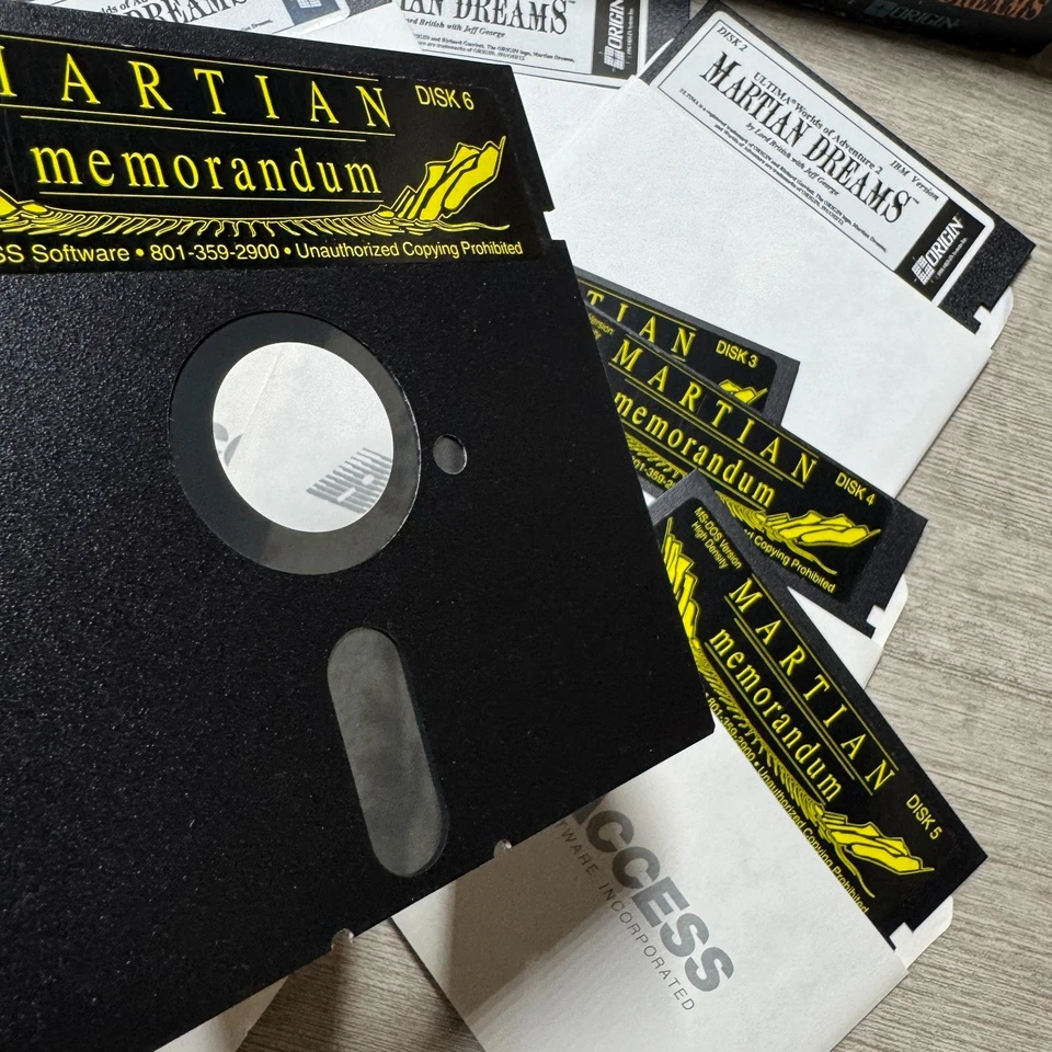 Ultima Worlds of Adventure 2: Martian Dreams IBM Big Box + Martian Memorandum - Image 3 of 4