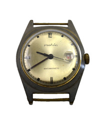 alte Herrenuhr ruhla Antimagnetic Armbanduhr Handaufzug funktionstüchtig 10110