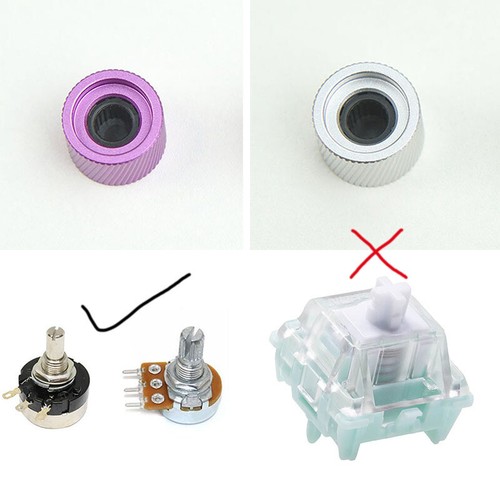 Mechanical Keyboard Knob Replacement Adapter Metal Volume Adjustable Switch - 第 1/32 張圖片