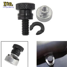 Blk Rear Fender Passenger Seat Bolt Screw Seat Nut Kit For Harley Davidson 86-23