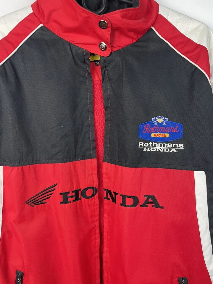 Honda Rothmans Racing Vintage Jacket Red Size XL - Image 2 of 4