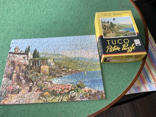 VINTAGE TUCO INEINANDERGREIFENDES PUZZLE (MEDITERRANES DORF). KOMPLETT - Bild 1 von 8