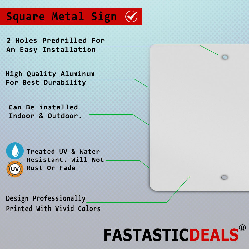 Square Metal Sign Multiple Sizes Interstate 22 Traffic Road Weatherproof Street