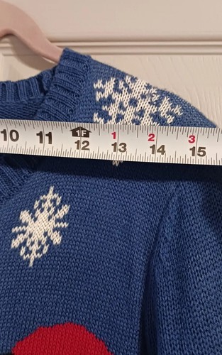 Carolyn Taylor Langarm Pullover, 100% Acryl, Schneemann Paar, Größe S - Bild 10 von 10