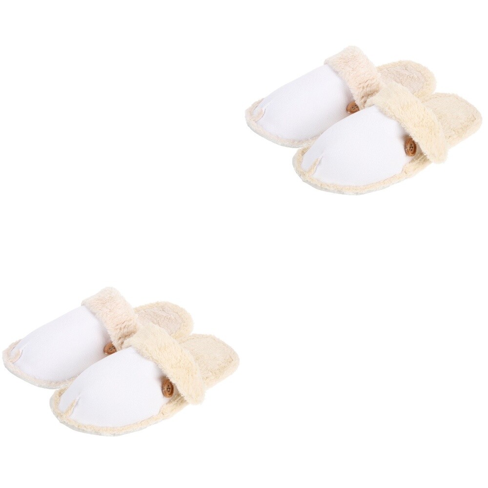 APL 2 Paia Fodera Cotone Ispessito Madre Soffice Solette Pantofole