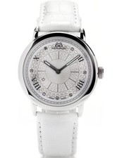 88 Rue Du Rhone 87WA120008 Women's Dress White Leather White Dial Swiss Watch