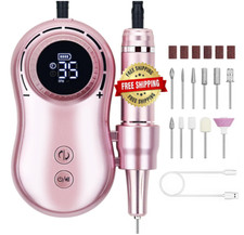 Maquina De u as Acrilicas Kit Taladro Lima Para Manicura Pedicura Gel Recargable