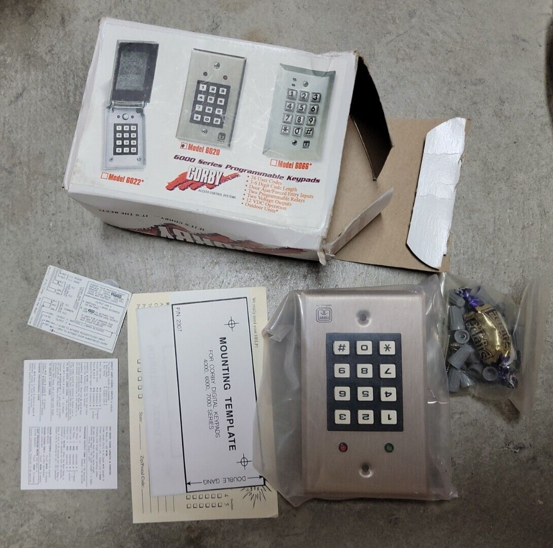 Corby Access Control System Keypad 6020 NOS for sale online eBay