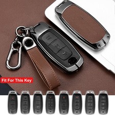 Funda metálica de cuero para llavero de coche para Nissan Rogue Altima Ariya 2023-2025