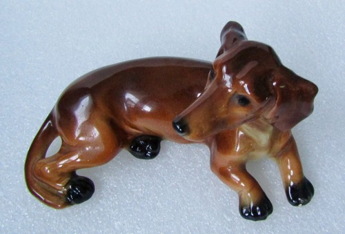 CORTENDORF MID CENTURY - Perro Dachshund de porcelana 12 cm - Hecho en Alemania Occidental - Imagen 5 de 7