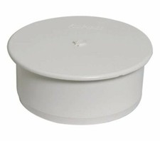 Floplast SP296 Socket Plug 110mm Soil Pipe Blank Cap - Bung for Socket - White