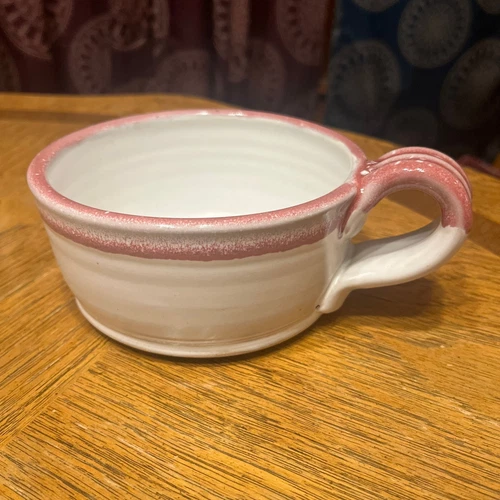 Handcrafted Studio Pottery  Mug/Soup Bowl, Signed
